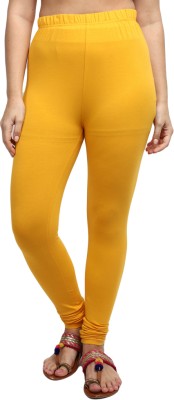 V-MART Ankle Length Western Wear Legging(Gold, Solid)