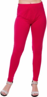 Navelly Ankle Length Ethnic Wear Legging(Pink, Solid)