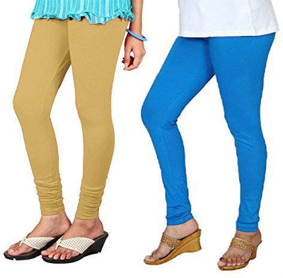 WINGS 2 FLY Ankle Length Western Wear Legging(Blue, Gold, Solid)