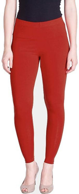 FF CREATIONS Ankle Length  Ethnic Wear Legging(Red, Solid)