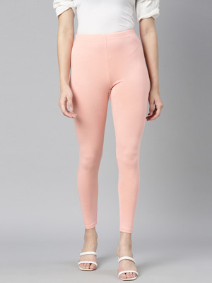 DIXCY SCOTT SLIMZ Ankle Length  Western Wear Legging(Orange, Solid)