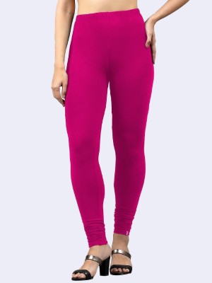 Presta Churidar  Western Wear Legging(Pink, Solid)