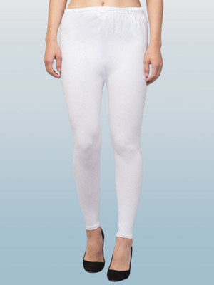 sbnoor Western Wear Legging(White, Solid)