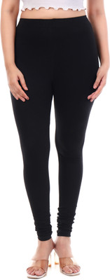 tpf Churidar Length Western Wear Legging(Black, Solid)