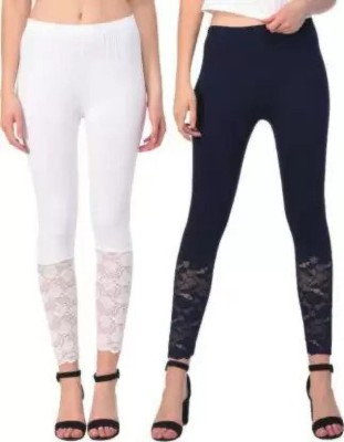 sr enterprises Ankle Length  Ethnic Wear Legging(White, Black, Solid)