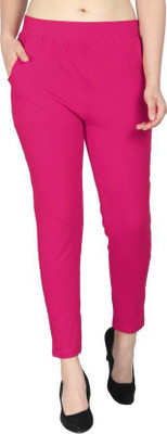 KRISO THE FASHION SHOPEE Ankle Length Western Wear Legging(Pink, Solid)