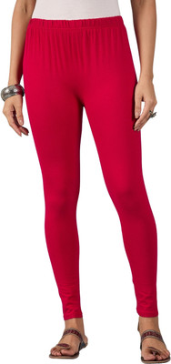 DIMPY GARMENTS Ankle Length Western Wear Legging(Pink, Solid)