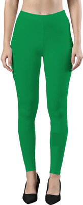 femmora Ankle Length Ethnic Wear Legging(Green, Solid)