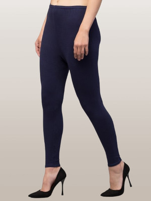 Wbnur Ethnic Wear Legging(Dark Blue, Solid)