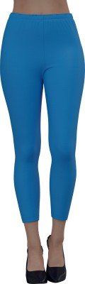 MY ZELA Ankle Length  Western Wear Legging(Blue, Solid)