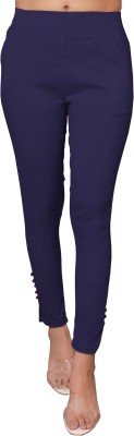 Sandip Fashion Western Wear Legging(Blue, Solid)