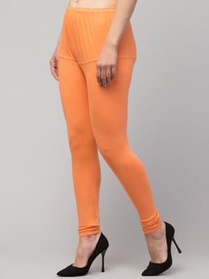 HouseOfCommon Western Wear Legging(Orange, Solid)