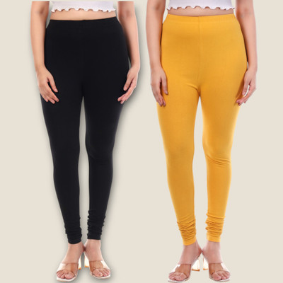 tpf Churidar Length Western Wear Legging(Black, Solid)