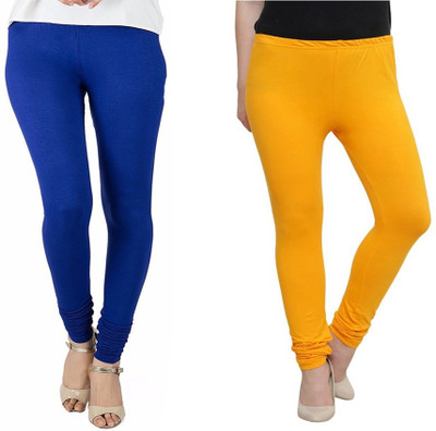 ukal Footed  Western Wear Legging(Blue, Yellow, Solid)