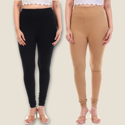 tpf Churidar Length Western Wear Legging(Black, Solid)