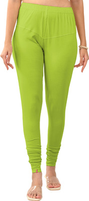 Lyra Churidar  Ethnic Wear Legging(Light Green, Solid)