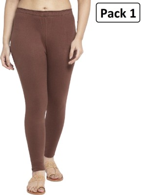 Style Access Ankle Length Western Wear Legging(Brown, Solid)