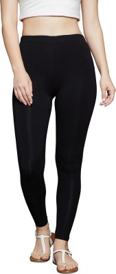 The Pajama Factory Ankle Length  Ethnic Wear Legging(Black, Solid)