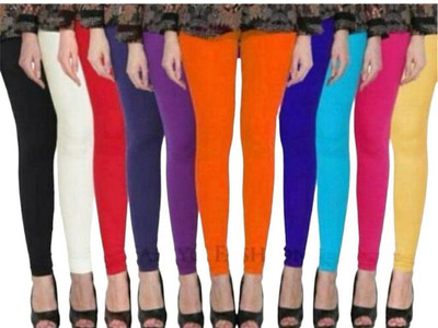 PR PINK ROYAL Churidar  Western Wear Legging(Multicolor, Solid)
