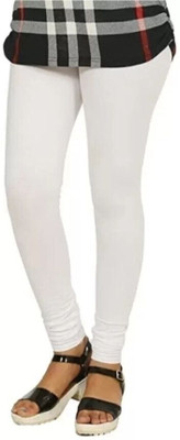 Rameswar Churidar Length Ethnic Wear Legging(White, Solid)