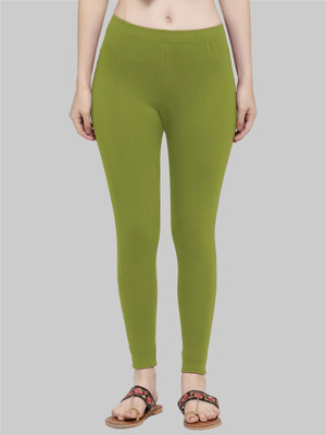 Trend Level Ethnic Wear Legging(Light Green, Solid)