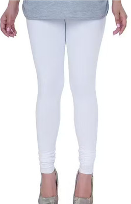 Shree KhatuShyam Churidar  Ethnic Wear Legging(White, Printed)