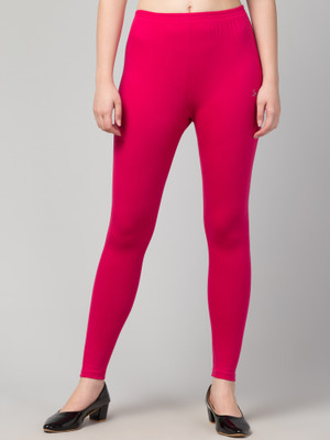 Style Access Ankle Length Western Wear Legging(Pink, Solid)