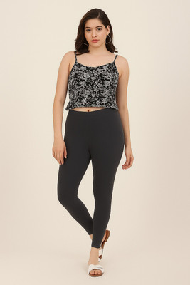 TRENDTUNIC Ankle Length  Western Wear Legging(Black, Solid)