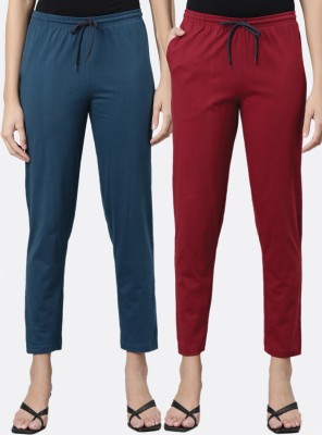 Kryptic Regular Fit Women Blue Trousers