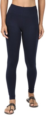 Robinbosky Ankle Length Ethnic Wear Legging(Dark Blue, Solid)