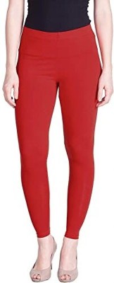 FALTUWEAR Ankle Length Ethnic Wear Legging(Red, Solid)