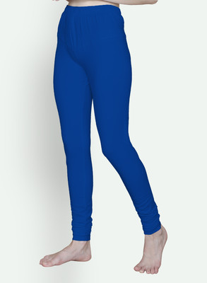 TT Churidar  Western Wear Legging(Blue, Solid)