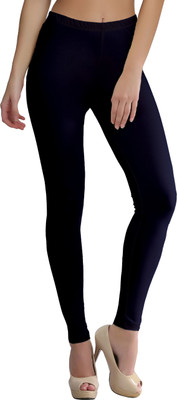 Morrio Ankle Length  Ethnic Wear Legging(Dark Blue, Solid)