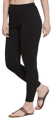 MKF Ankle Length  Ethnic Wear Legging(Black, Dyed)