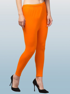 sbnoor Western Wear Legging(Orange, Solid)