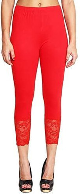 sr enterprises Ankle Length Ethnic Wear Legging(Light Green, Solid)