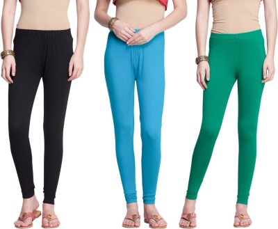 Dollar Missy Ankle Length  Ethnic Wear Legging(Green, Blue, Black, Solid)