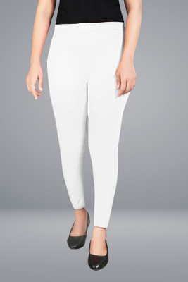 QALITO Ankle Length  Western Wear Legging(White, Solid)