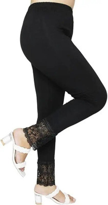 Minimus Ankle Length  Western Wear Legging(Black, Solid)