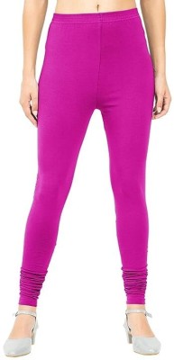 KriSo Churidar  Western Wear Legging(Pink, Solid)