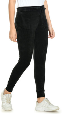 GLADLY Ankle Length  Winter Wear Legging(Black, Solid)