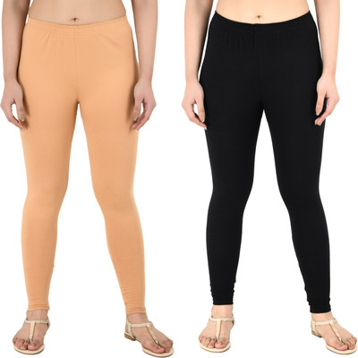 Samiksha Fashion Western Wear Legging(Beige, Solid)