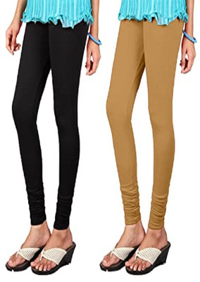 WINGS 2 FLY Ankle Length Western Wear Legging(Black, Gold, Solid)