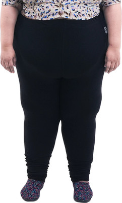 Bigtees Churidar  Western Wear Legging(Black, Solid)