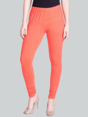 Lyra Churidar  Ethnic Wear Legging(Orange, Solid)