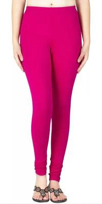 ukal Footed  Western Wear Legging(Pink, Green, Solid)