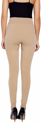 Pink PixiesCreation Ankle Length Winter Wear Legging(Black, Solid)