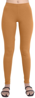 OneSky Ankle Length Western Wear Legging(Brown, Solid)