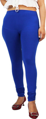 ABE Ankle Length Ethnic Wear Legging(Blue, Solid)