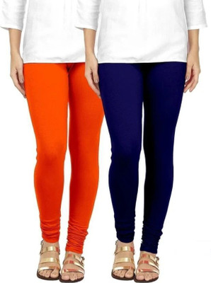 Sarabindu Churidar  Western Wear Legging(Blue, Solid)